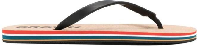 Orlebar Brown Haston flip flops Black