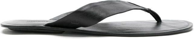Osklen leather E-Basics flip flops Black