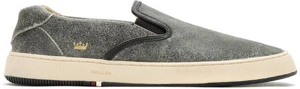 Osklen leather slip on sneakers Grey