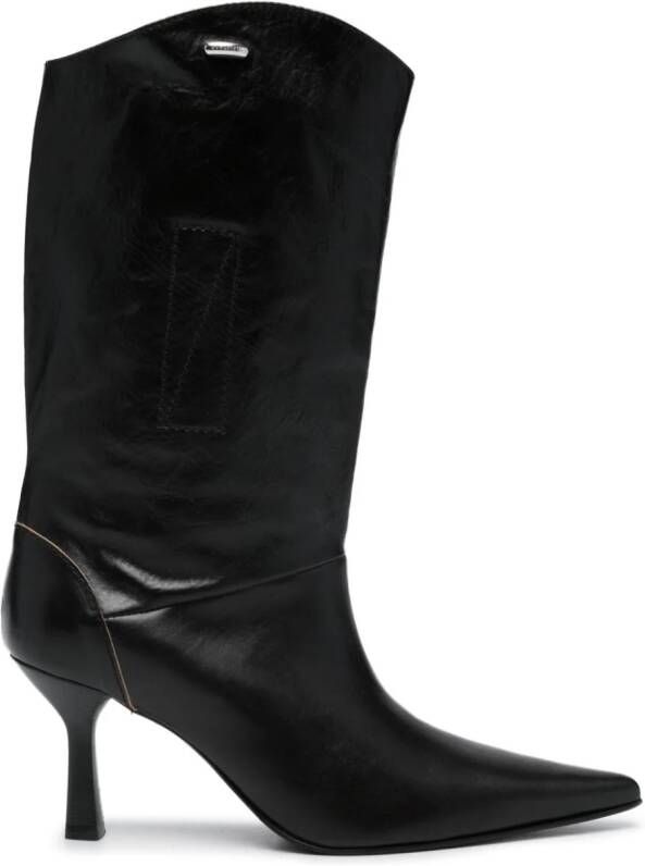 OUR LEGACY 80mm slip-on knee-length boots Black