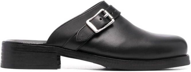 OUR LEGACY Camion buckle-detail mules Black