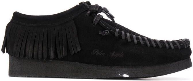 Palm Angels fringed lace-up shoes Black