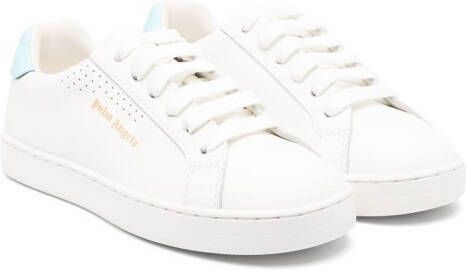 Palm Angels Kids low-top leather sneakers White