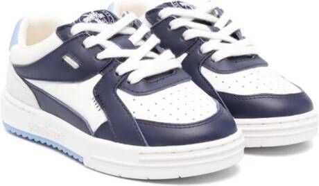 Palm Angels Kids University leather sneakers White