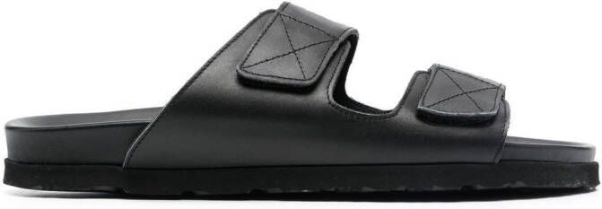 Palm Angels logo-print touch-strap slides Black