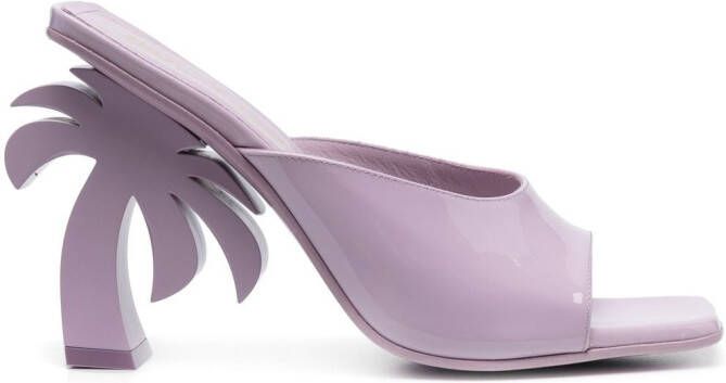 Palm Angels Palm Beach leather sandals Pink