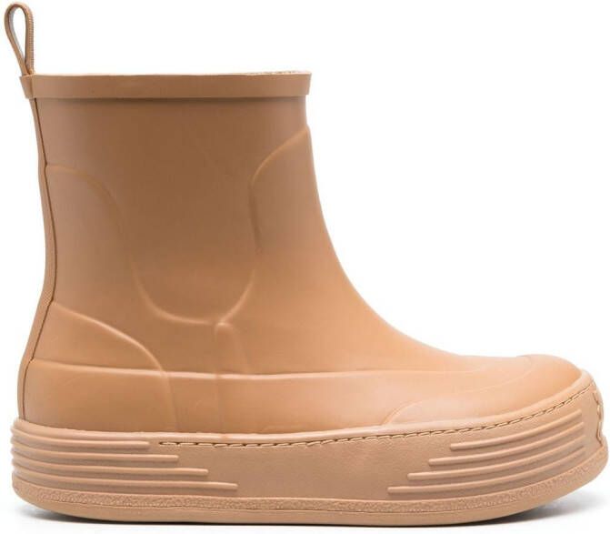 Palm Angels round-toe ankle boots Neutrals