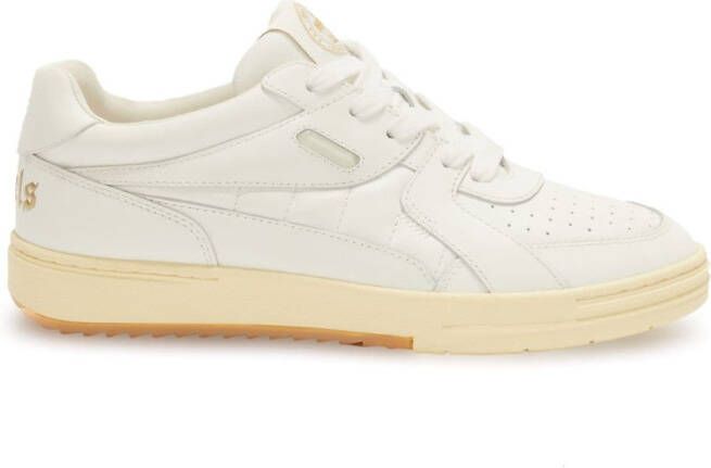 Palm Angels University lace-up leather sneakers White
