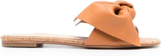 Paloma Barceló Leire leather sandals Brown