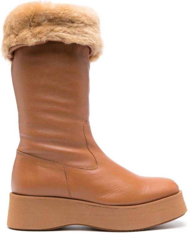 Paloma Barceló Neo platform boots Brown