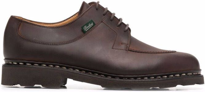 Paraboot Chambord lace-up leather shoes Brown