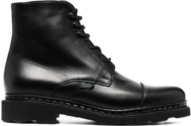 Paraboot Clamart cap toe boots Black