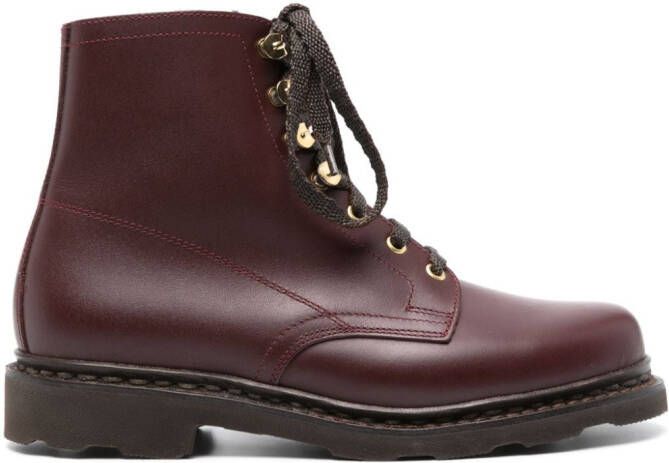 Paraboot Imbattable leather ankle boots Red