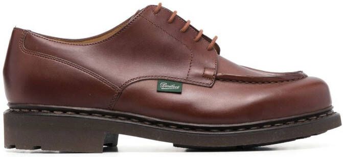 Paraboot lace-up leather Derby shoes Brown