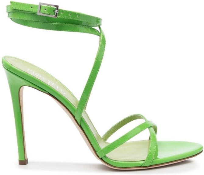 Paris Texas 110mm lace-up sandals Green