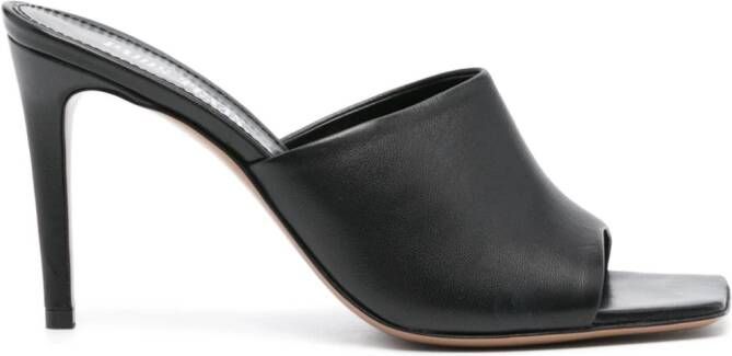 Paris Texas 95mm leather sandals Black