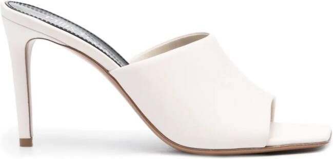 Paris Texas 95mm leather mules Neutrals