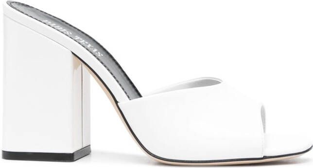 Paris Texas Anja 105mm leather sandals White