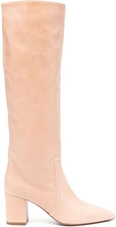 Paris Texas Anja 70mm leather boots Neutrals