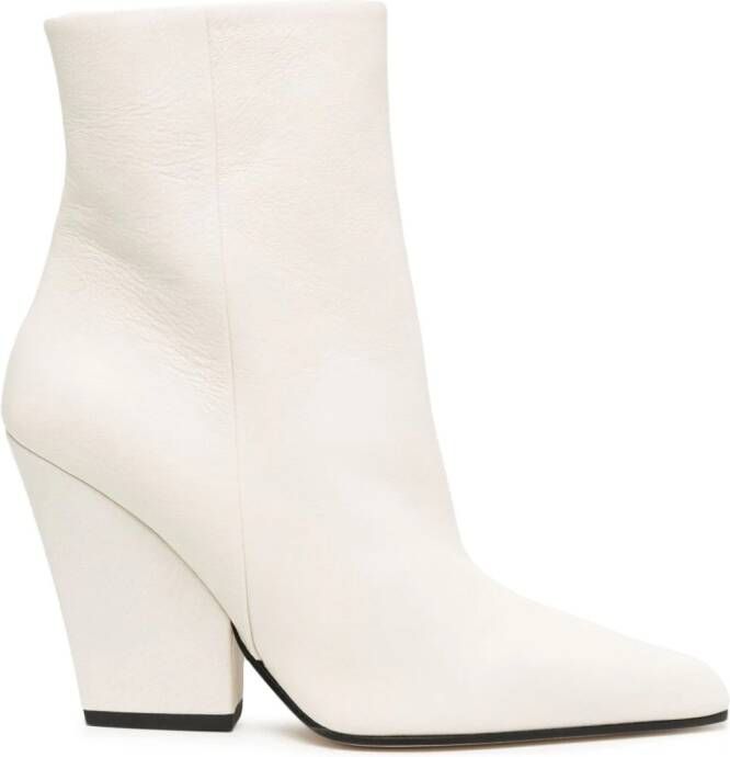 Paris Texas Dallas 90mm ankle boots White