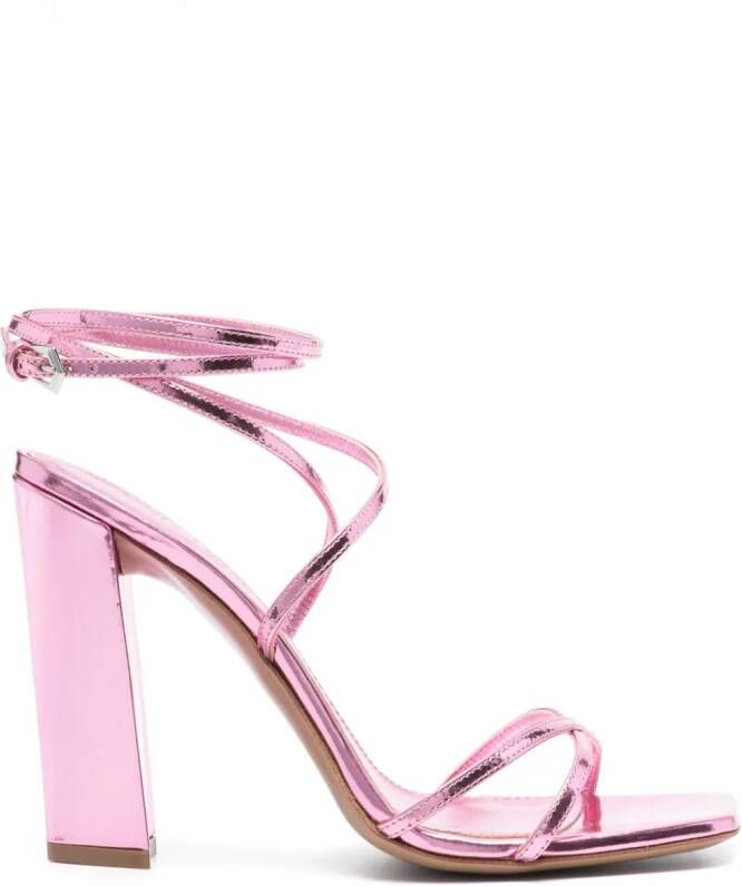 Paris Texas Diana 105mm leather sandals Pink