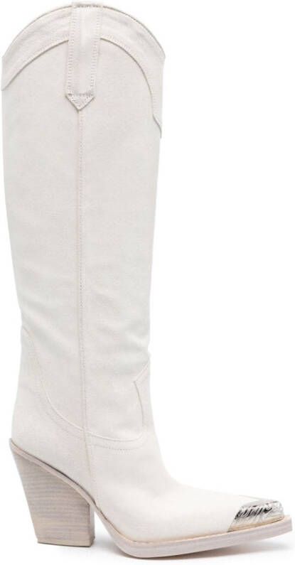 Paris Texas El Dorado 100mm knee boots White