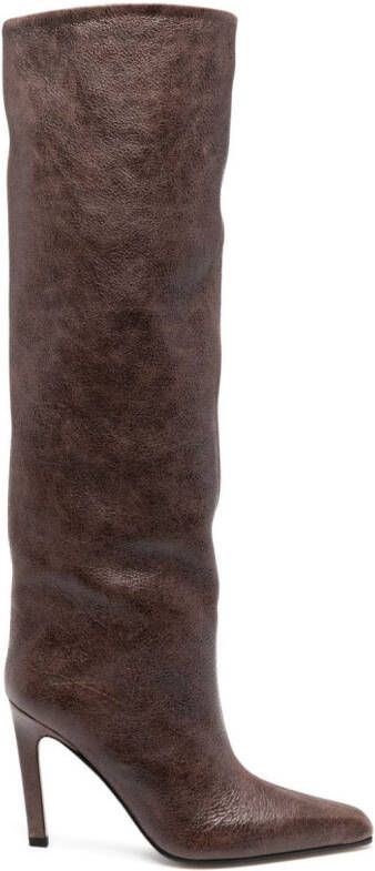 Paris Texas Jude 100mm knee-high boots Brown