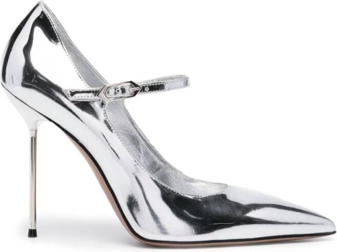 Paris Texas Livia 11mm leather pumps Silver