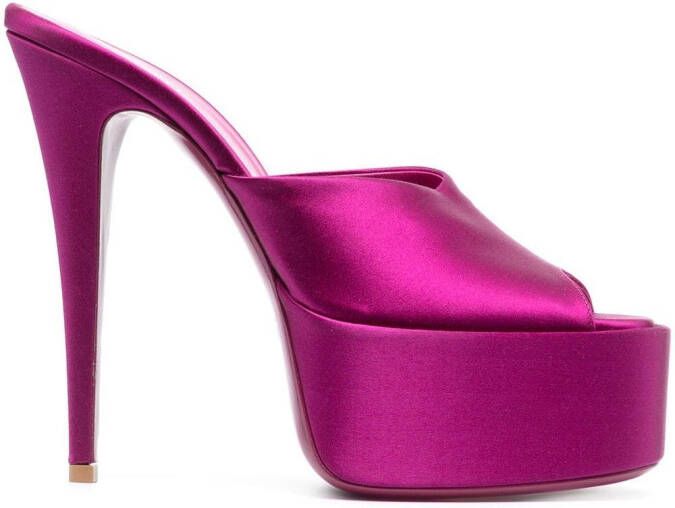 Paris Texas Marina XX 155mm platform sandals Purple