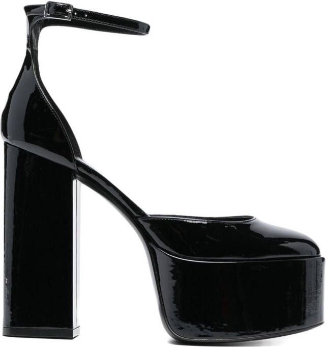 Paris Texas 130mm Jane platform pumps Black