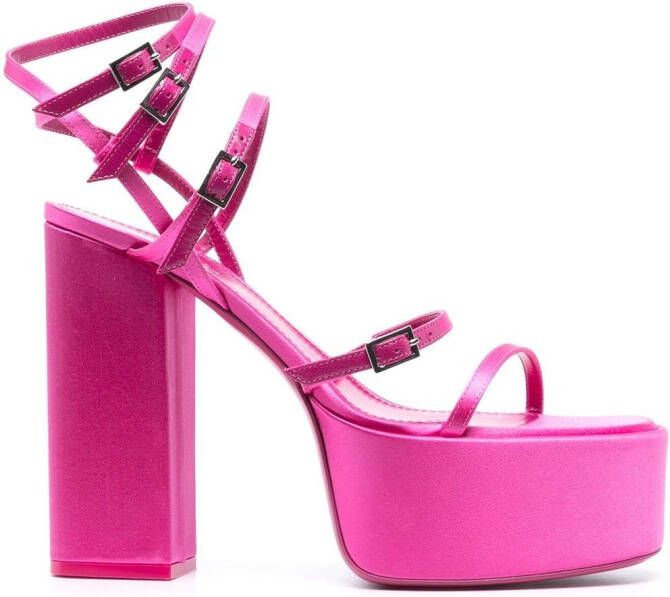 Paris Texas platform strappy sandals Pink