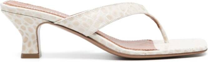 Paris Texas 55mm Portofino sandals White