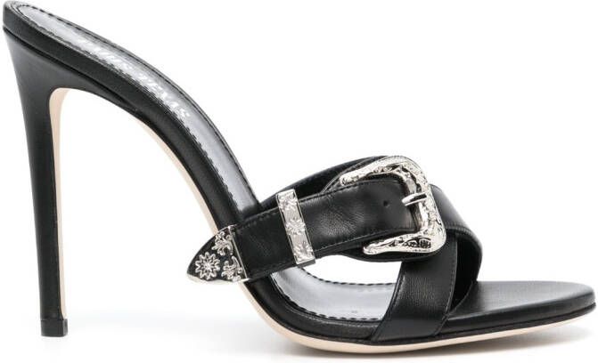Paris Texas 115mm Regina sandals Black