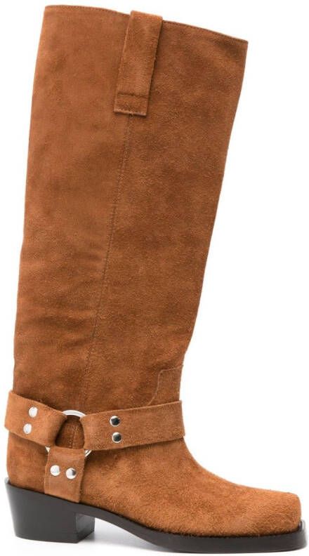 Paris Texas Roxy 50mm suede boots Brown