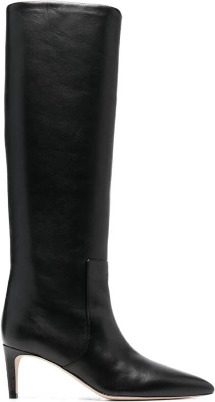 Paris Texas Stiletto 60mm leather boots Black