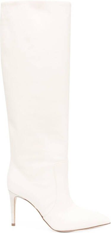 Paris Texas Stiletto 90 leather boots Neutrals