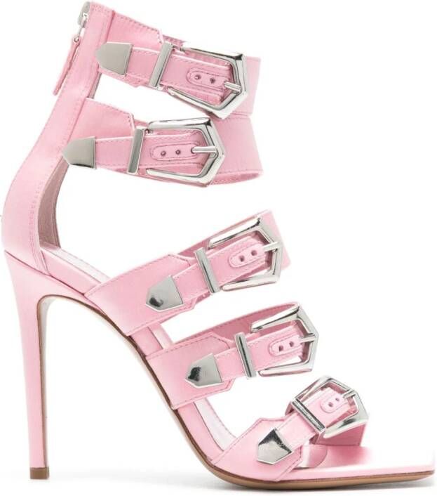 Paris Texas 110mm Ursula satin sandals Pink
