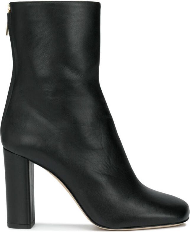 Paris Texas zip-up calf-length boots Black