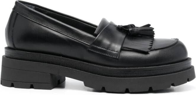 P.A.R.O.S.H. 45mm tassel-detail leather loafers Black