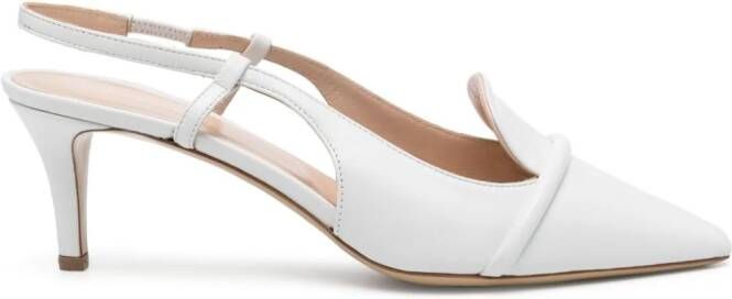P.A.R.O.S.H. 65mm slingback pumps White