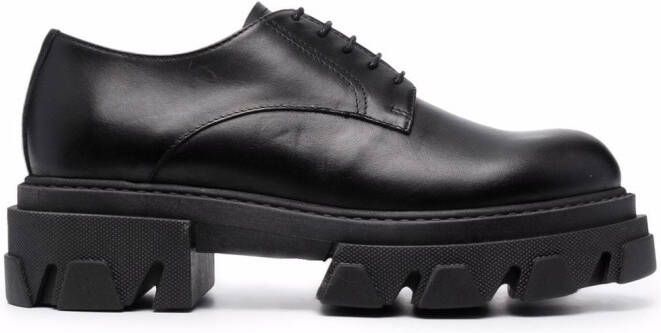 P.A.R.O.S.H. lace-up chunky-sole shoes Black