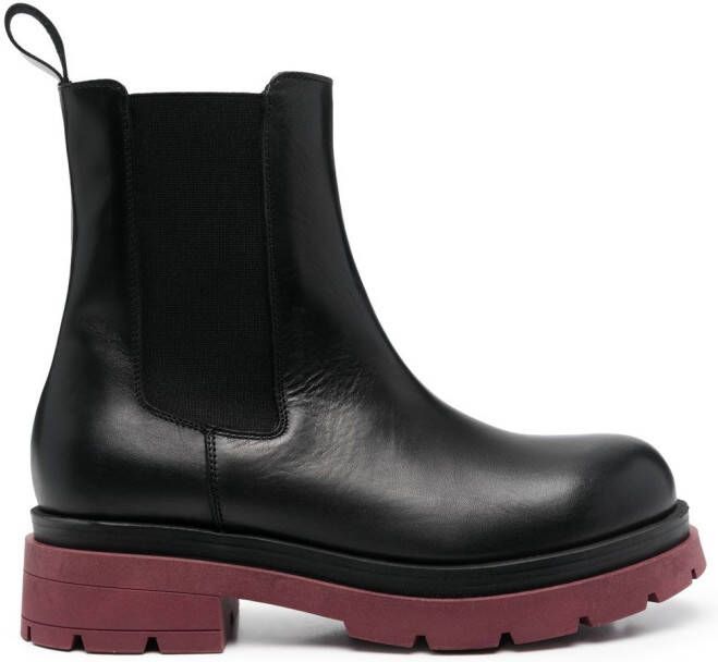 P.A.R.O.S.H. leather Chelsea boots Black