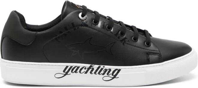 Paul & Shark logo-print low-top sneakers Black