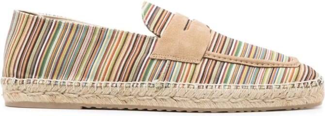 Paul Smith Alvarez striped espadrilles Neutrals