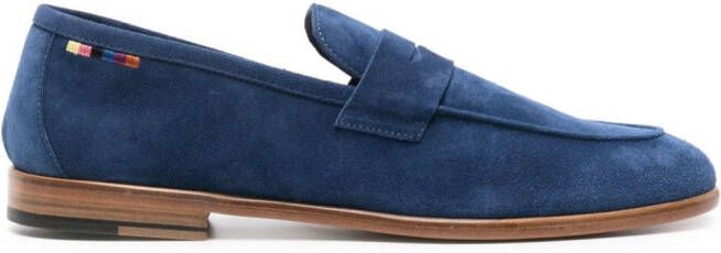 Paul Smith penny-slot suede loafers Blue