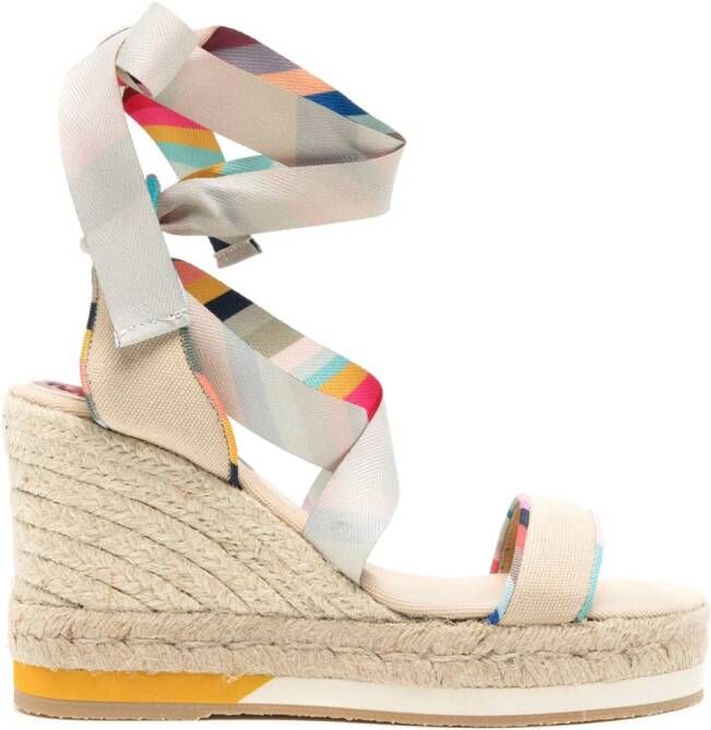 Paul Smith Quilan 50mm Swirl-print espadrilles Neutrals