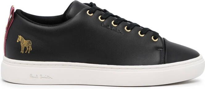 Paul Smith zebra-patch lace-up sneakers Black