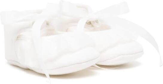 Paz Rodriguez bow-detail pre-walkers White