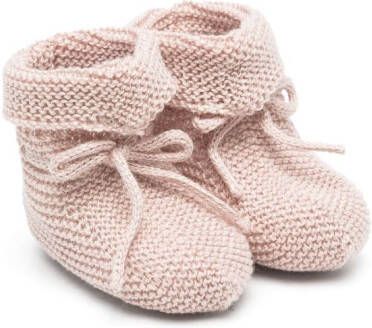 Paz Rodriguez fine-knit pre-walkers Pink