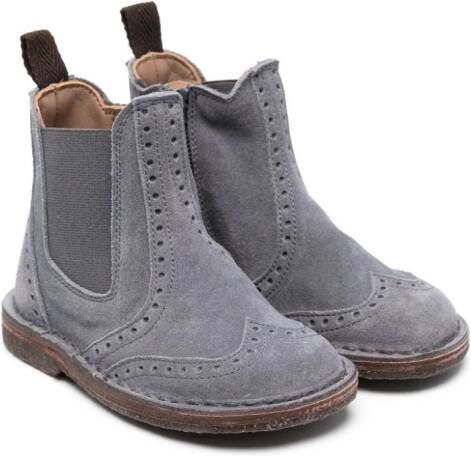 Pèpè Aziki suede boots Blue